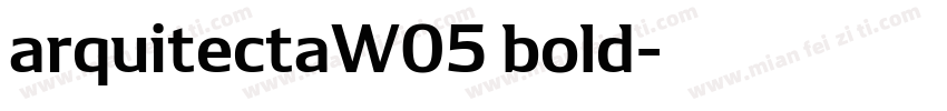 arquitectaW05 bold字体转换